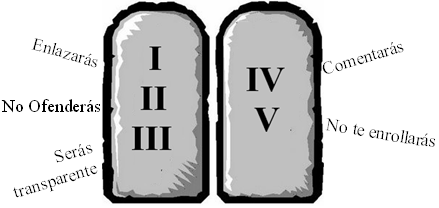 ¿Mandamientos del buen bloguero?