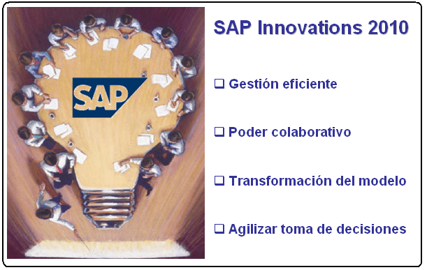 SAP Innovations 2010, los cuatro ejes de la estrategia comercial de SAP