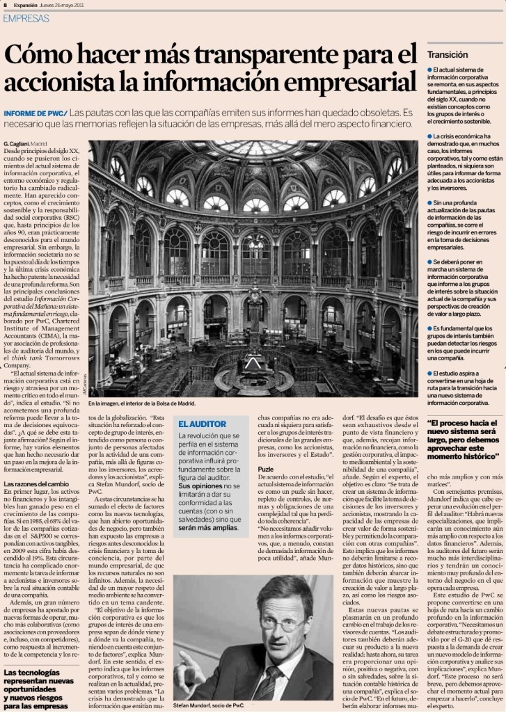 Los sistemas de información de muchas organizaciones siguen criterios del siglo XX, cuando conceptos como el de la Sostenibilidad no existían