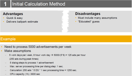 Sizing 01 - Initial Calculation Method