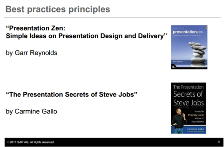 Steve Jobs, como orador, referente para SAP