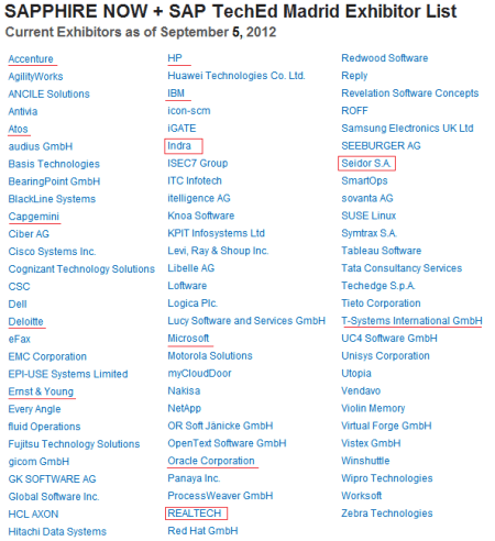 Presencia española en el próximo SAPPHIRE Now Madrid 2012