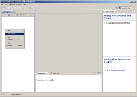 SAP HANA Studio - Conectar con un sistema SAP HANA