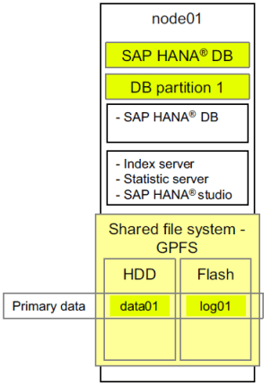 Un Sistema SAP HANA con un único nodo