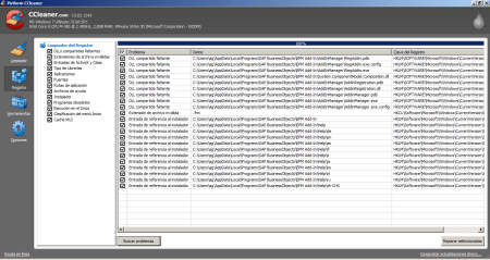 Limpiar el registro de Windows luesgo de desintalar el EPM Add-in