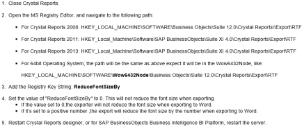 Crystal Reports, controlar el tamaño de la fuente de las letras en la exportación