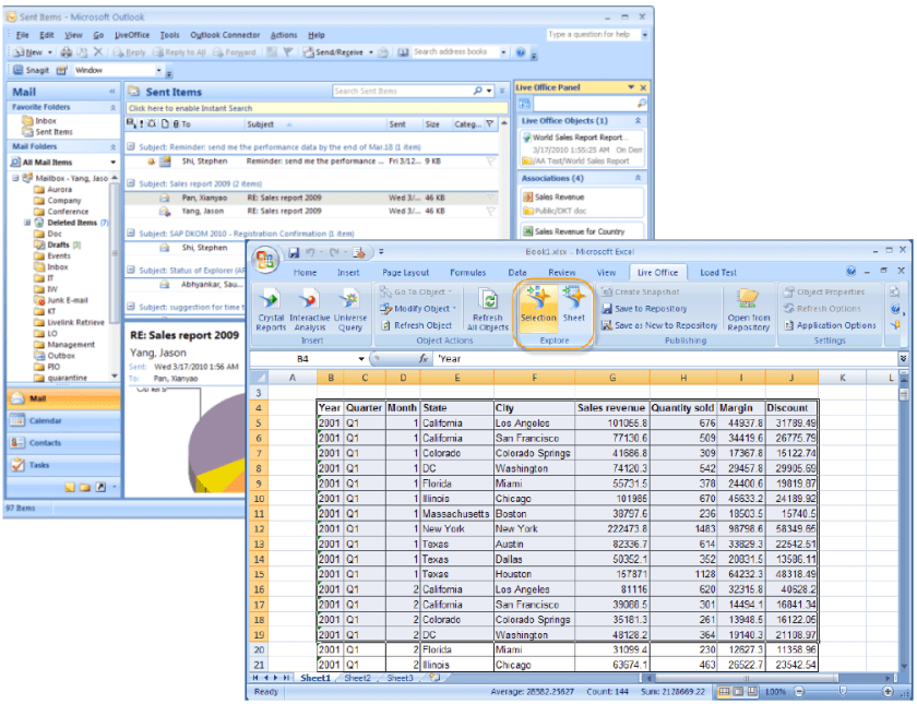 Live Office en MS Office